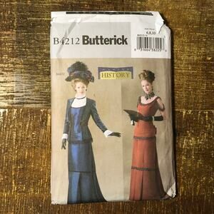 Butterick Sewing Pattern B4212 Historical Costume Victorian Titanic 6 8 10 UNCUT